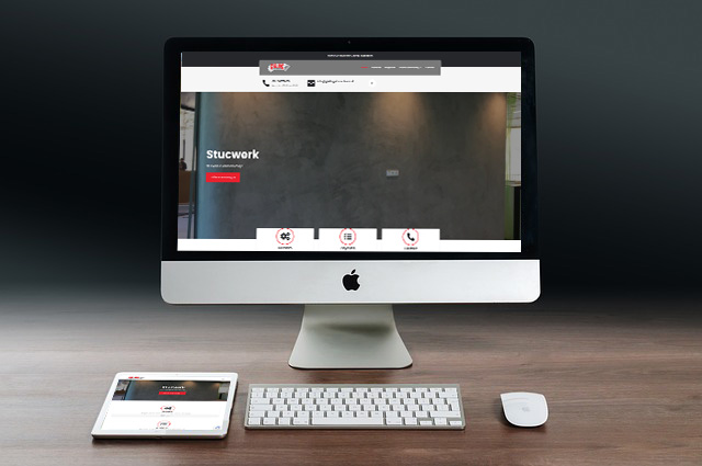 Website Gieling Stucadoors, gebouwd door Websiteforyou