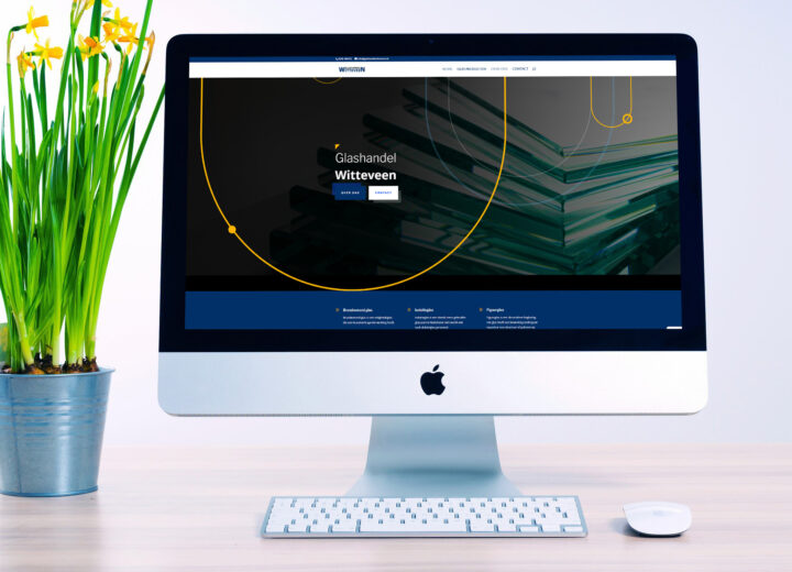 Website Glashandel Witteveen, gebouwd door Websiteforyou