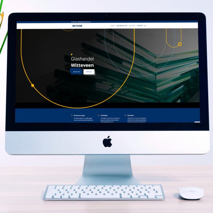 Website Glashandel Witteveen, gebouwd door Websiteforyou