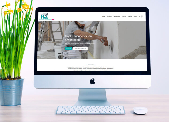 Website Hoek Stucadoors, gebouwd door Websiteforyou