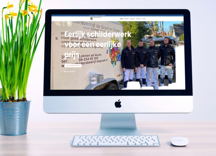 Website Schildersbedrijf de Graaf, gebouwd door Websiteforyou